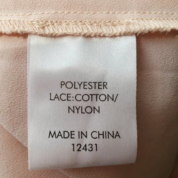 Suzanne Grae Cream Lace Sleeveless Top Blouse Size 12 - Picture 6 of 7